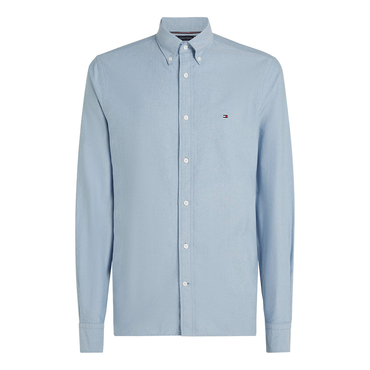 Chemise coupe standard boutonnée bleu ciel, TOMMY HILFIGER