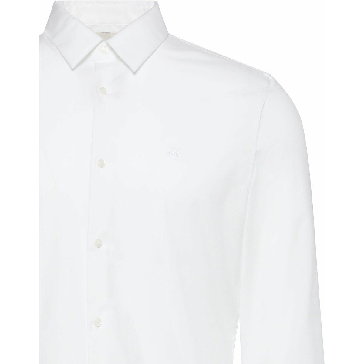 Chemise manches longues slim blanc, CALVIN KLEIN