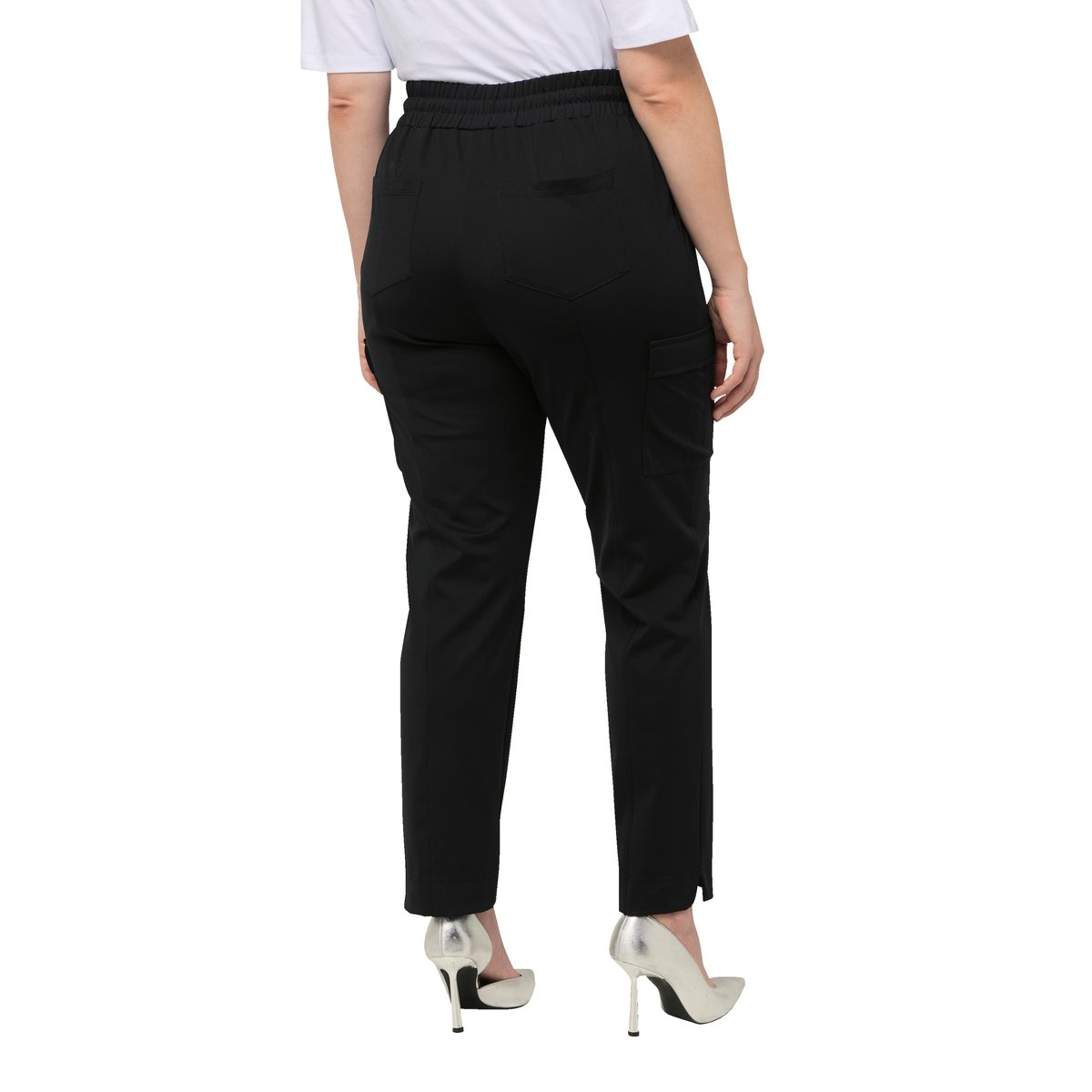 Pantalon cargo, poches noir, ULLA POPKEN