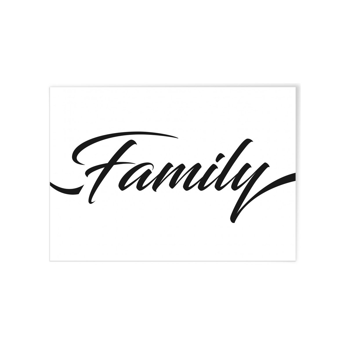 Affiche 'Family' blanc, L'AFFICHERIE