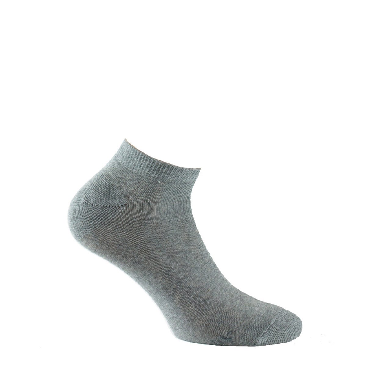 Pack de 3 paires d'invisibles femme en coton jersey gris, KINDY