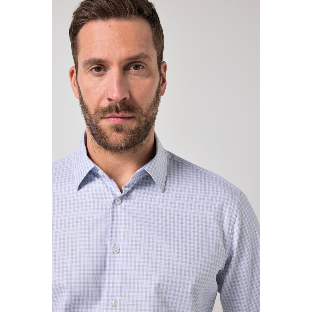 Chemise de ville collection Business gris bleu, JP1880