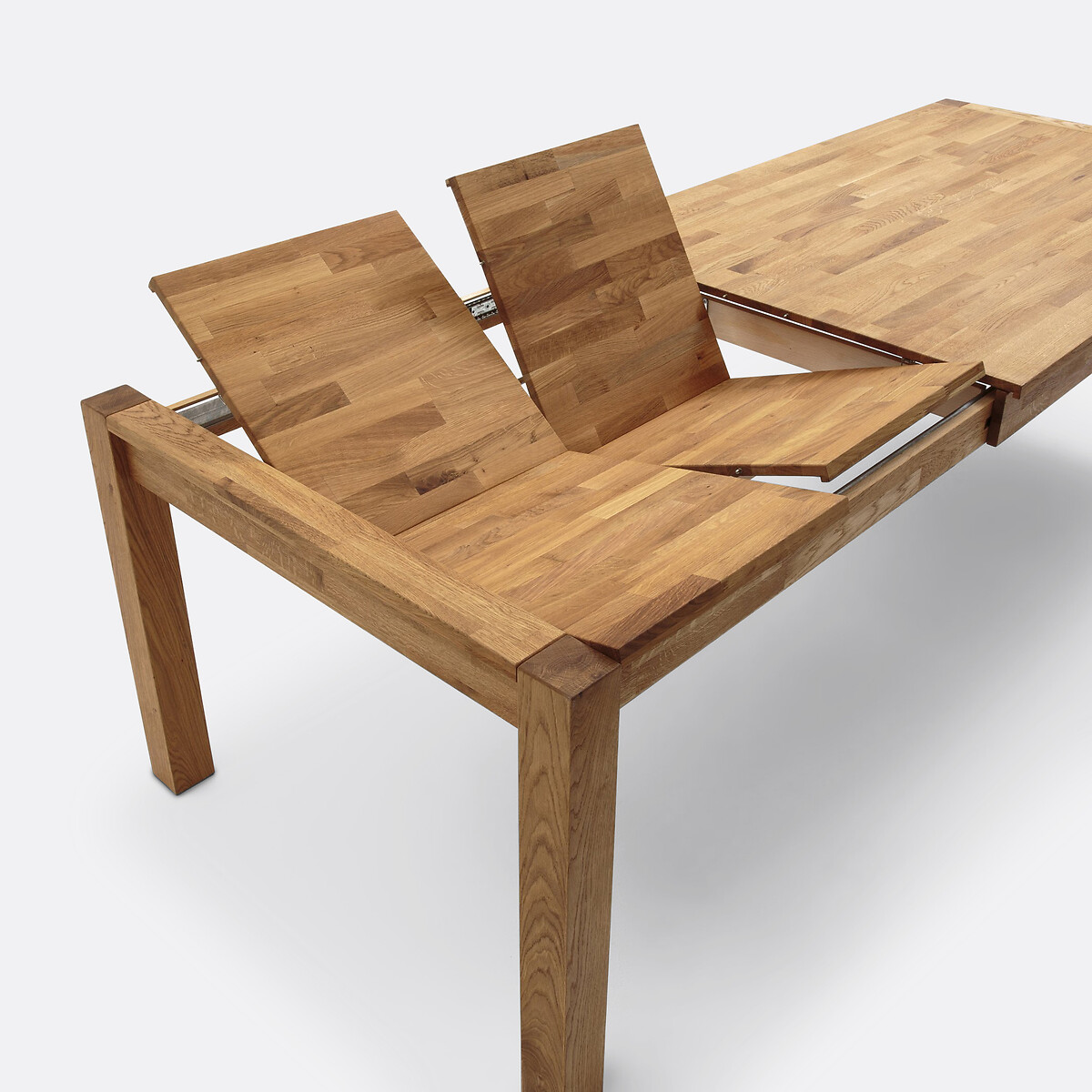 Table à manger, extensible, en chêne, pour 6 à 12 couverts, ADELITA chêne, LA REDOUTE INTERIEURS