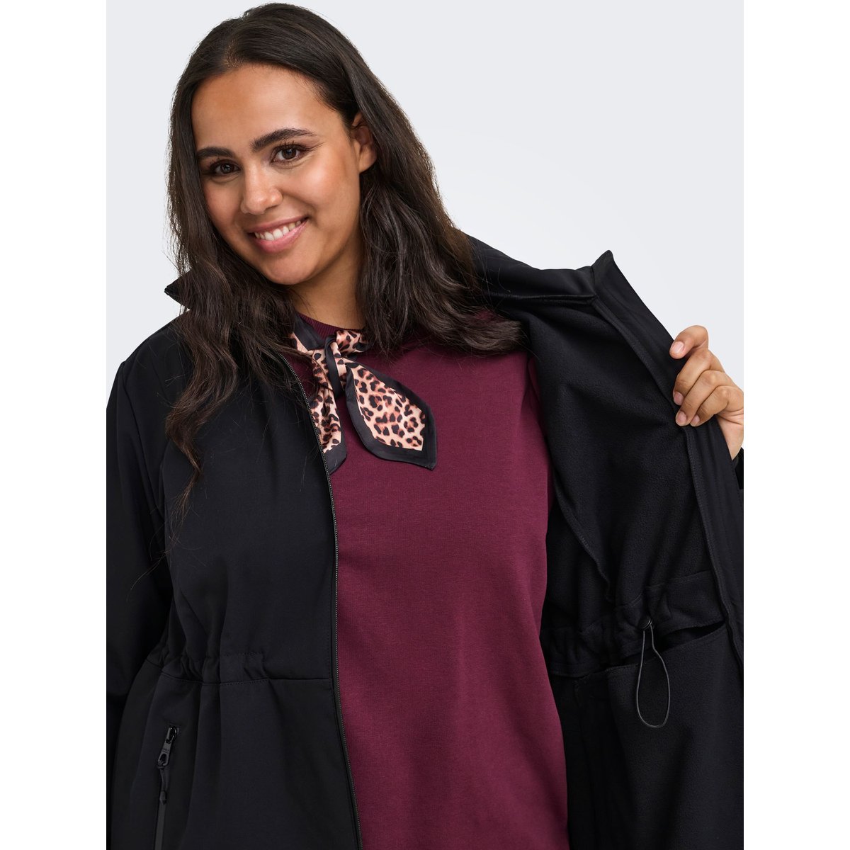 Manteau Softshell black, ONLY CARMAKOMA