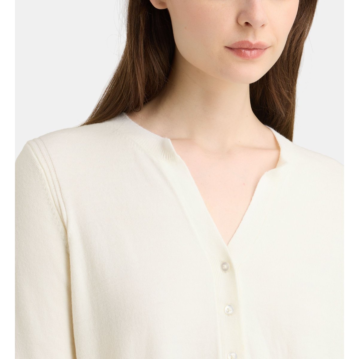 Pull droit flore t écru, GALERIES LAFAYETTE