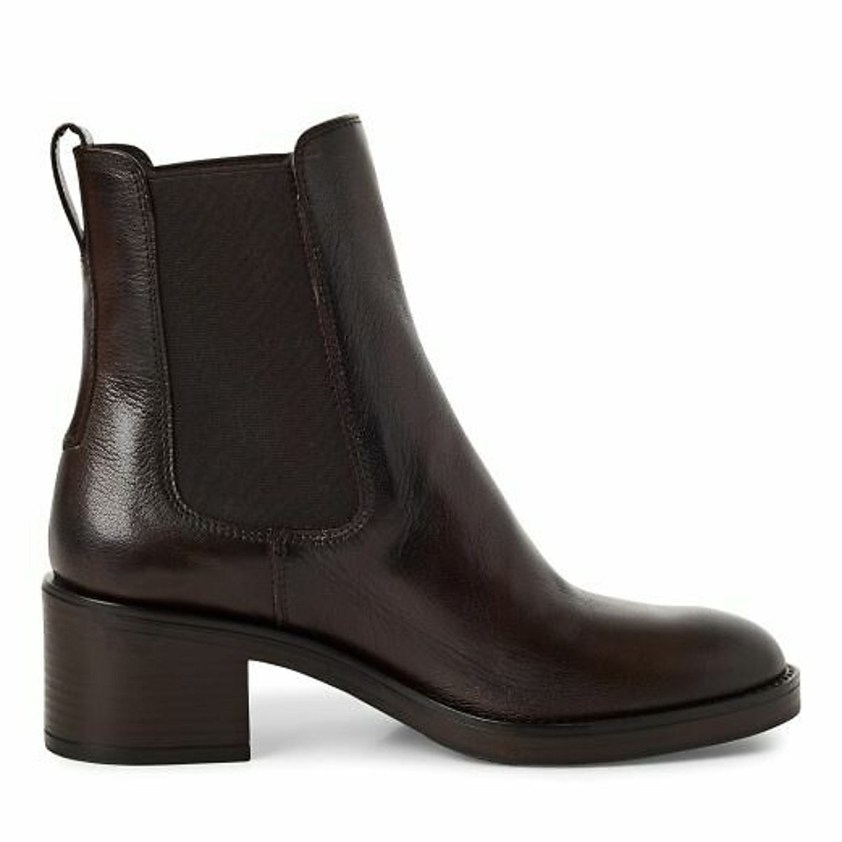 Leather Heeled Ankle Boots dark brown, TAMARIS