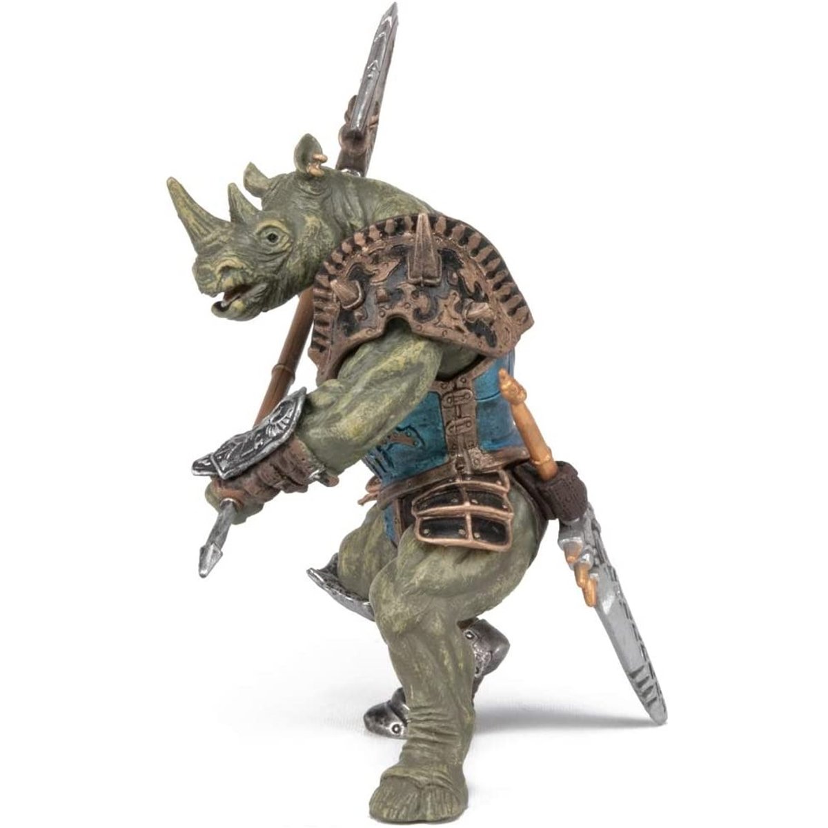 Figurine Mutant rhinocéros marron, PAPO