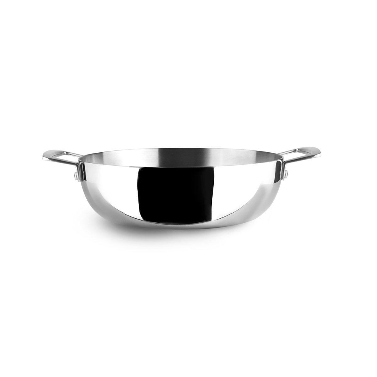 Poêle profonde avec poignées triply 28 cm argent / métallique, IBILI