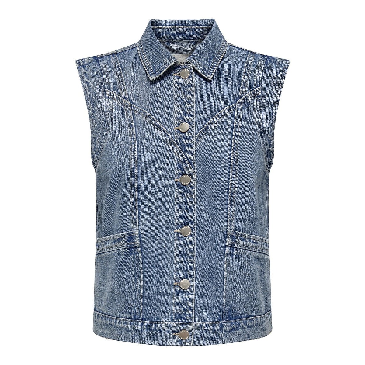 Veste en jean sans manches medium blue, ONLY