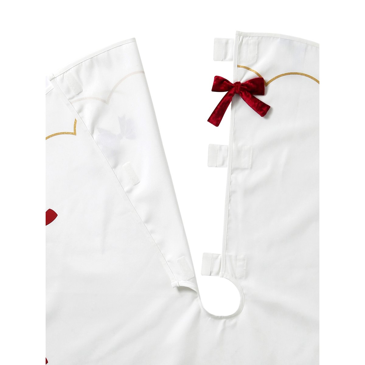 Tapis de pied de sapin feston XL blanc, VERTBAUDET