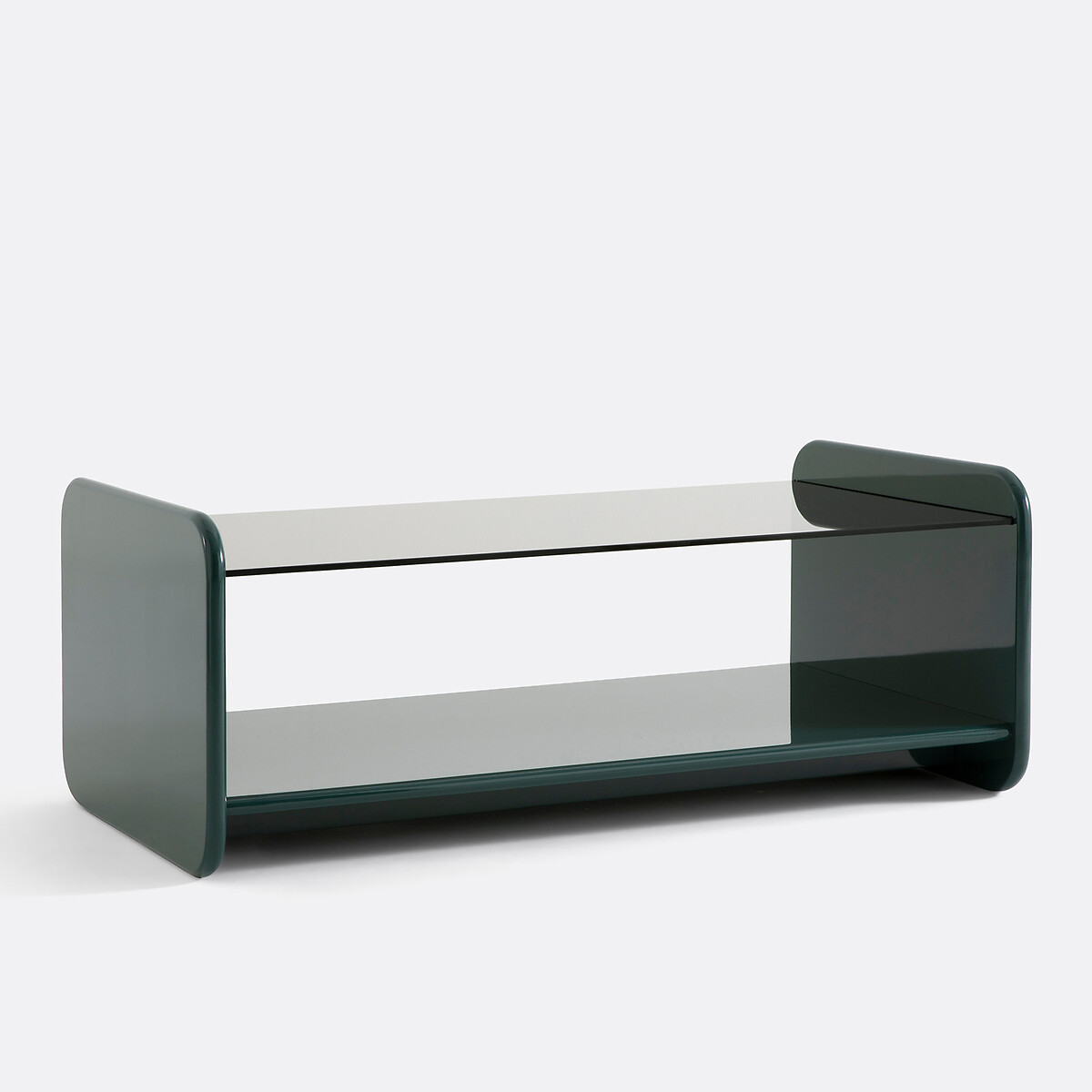 Ericson Coffee Table in Lacquer and Tempered Glass green, LA REDOUTE INTERIEURS