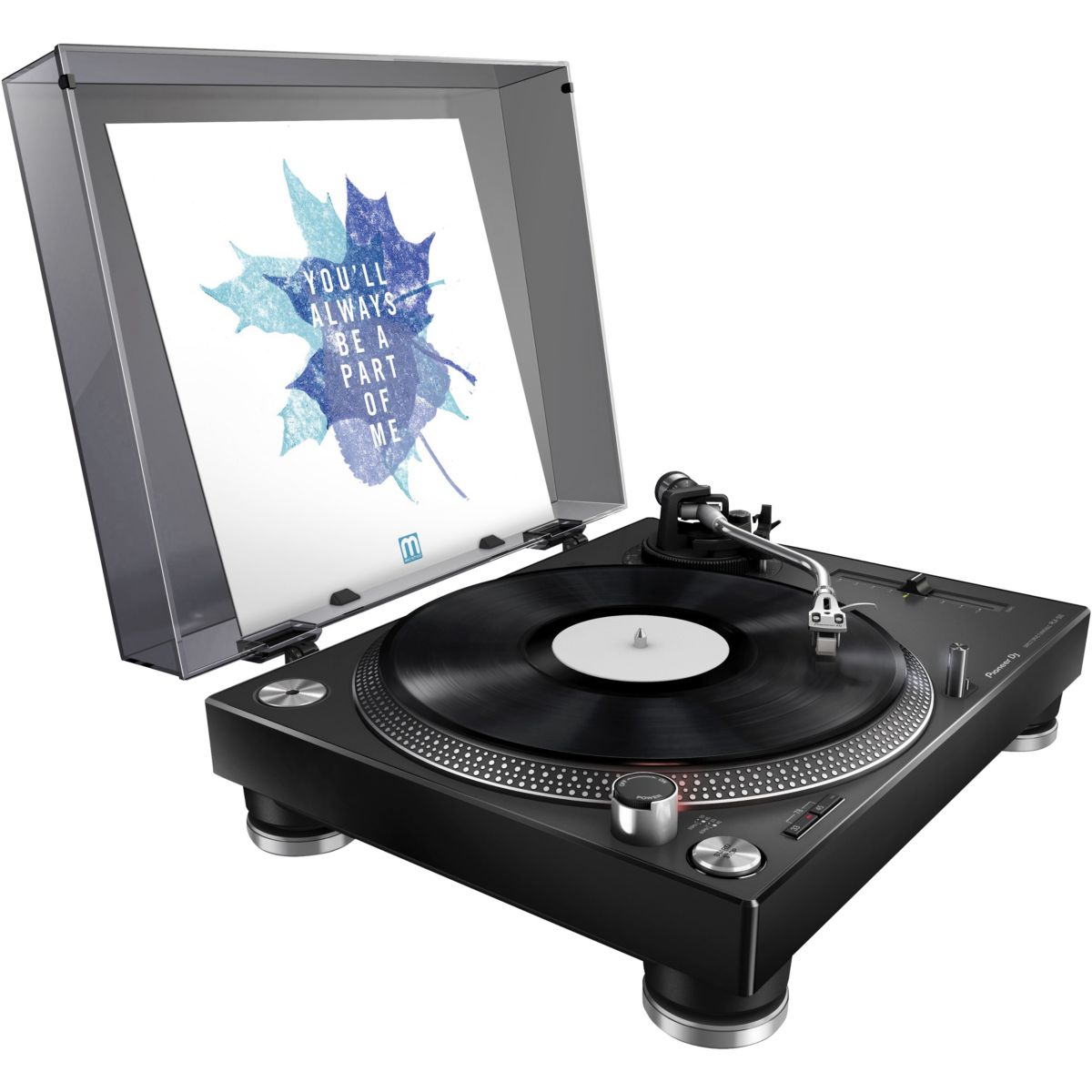 Platine vinyle PLX-500 noire noir, PIONEER