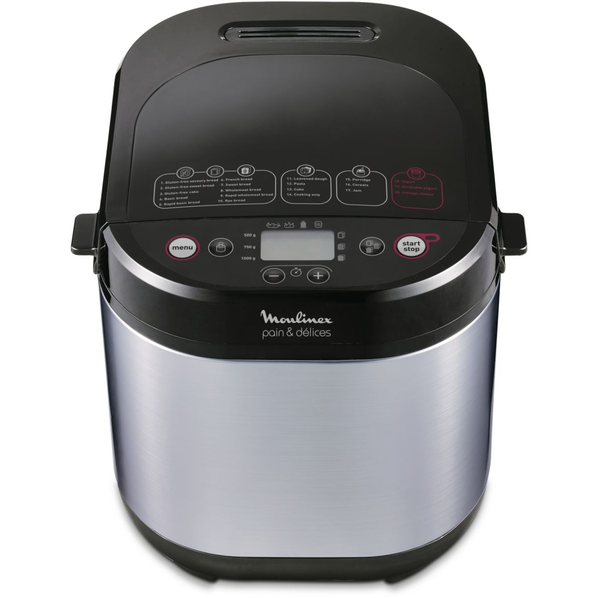 Machine À Pain & Délices 1 Kg Ow240e30 inox, MOULINEX