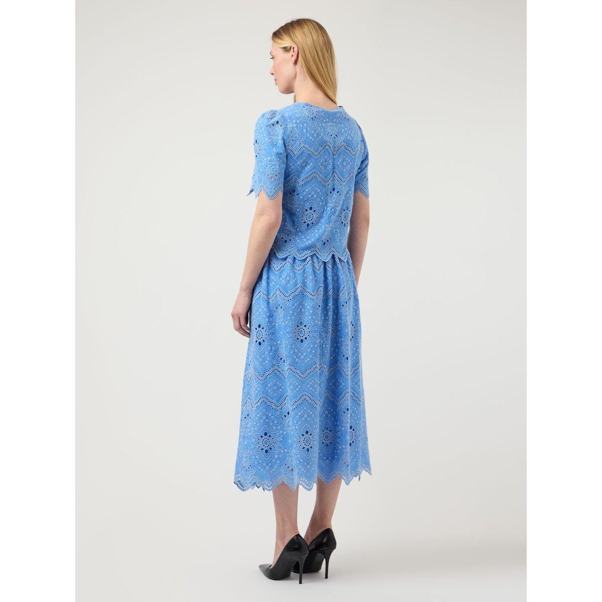 Jupe Mi-Longue bleu - marina1, YAS