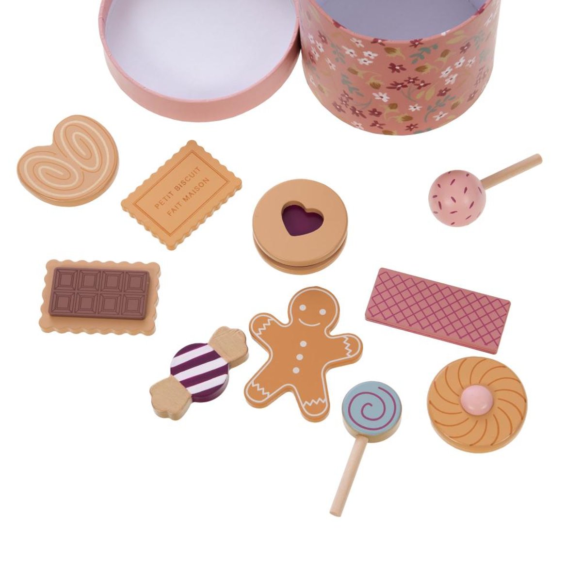 Boite à biscuits Zoé 10 pièces crème / ivoire, AMADEUS