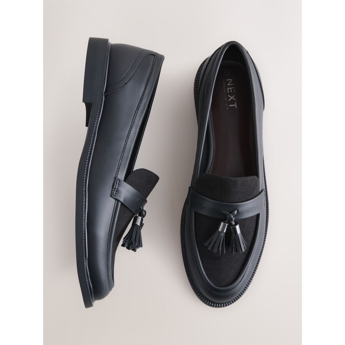 Mocassins à pampilles forever comfort noir, NEXT