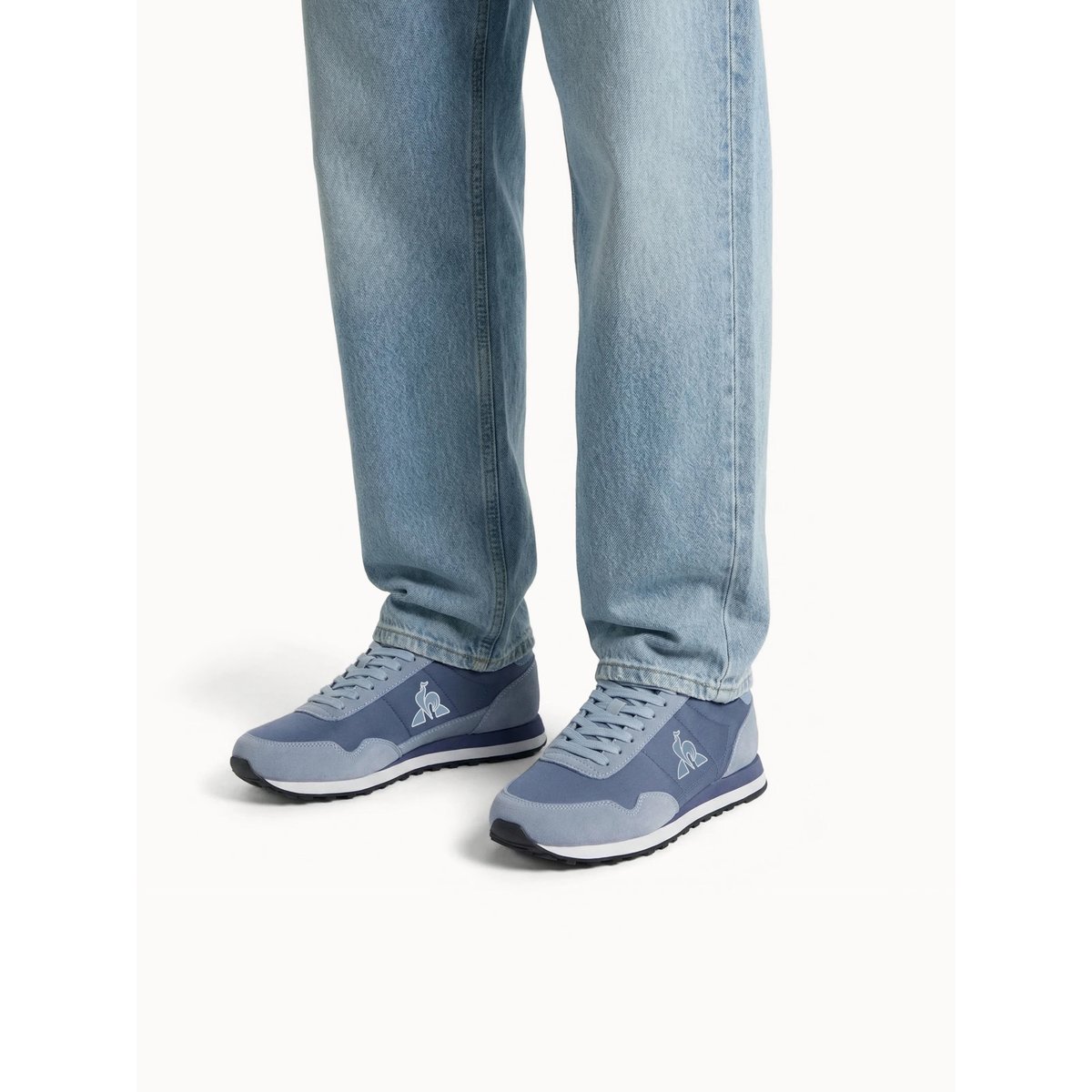 Sneakers rétro-running avec détails suede Astra berling sea/ashley blue, LE COQ SPORTIF