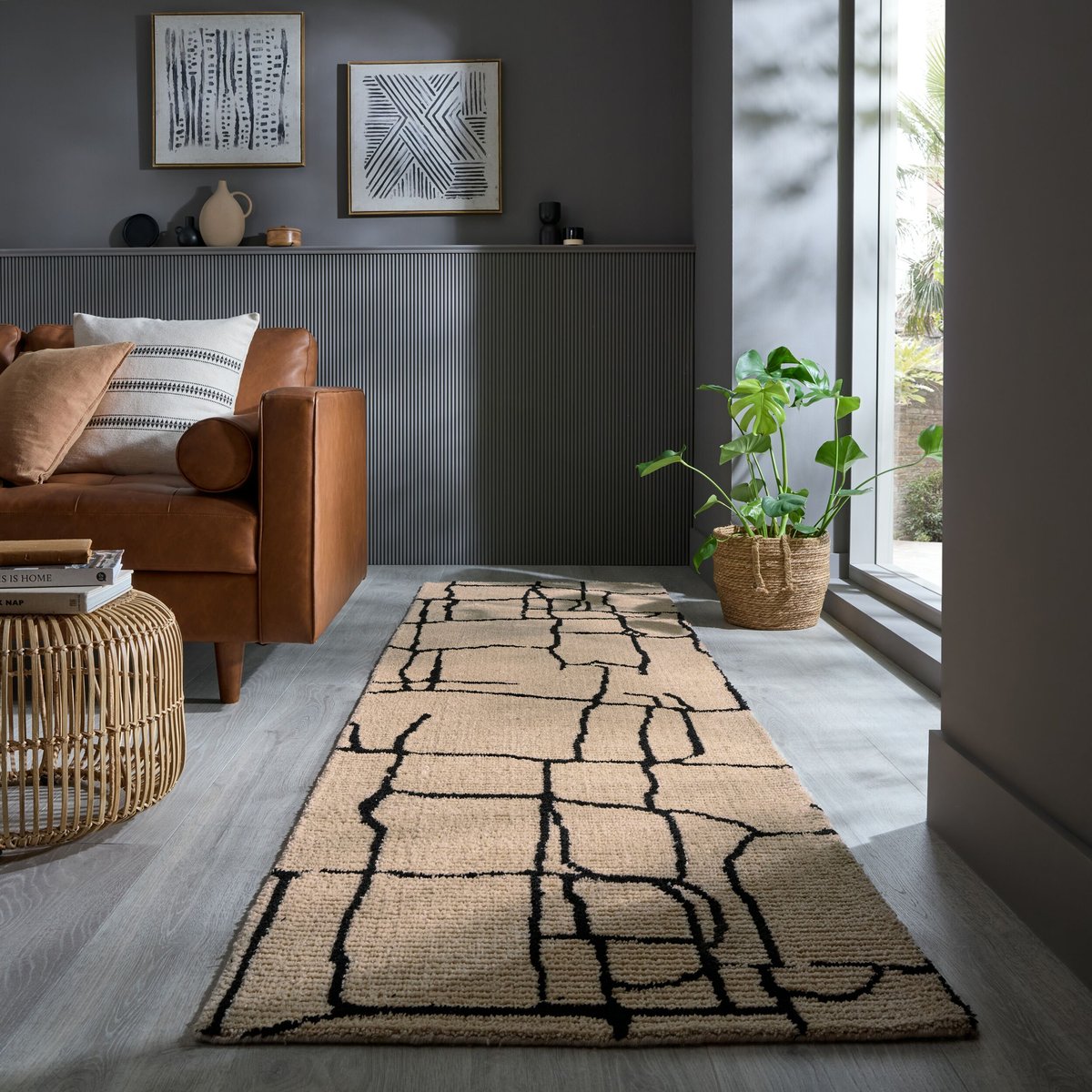 Tapis de couloir THEO beige, FLAIR RUGS