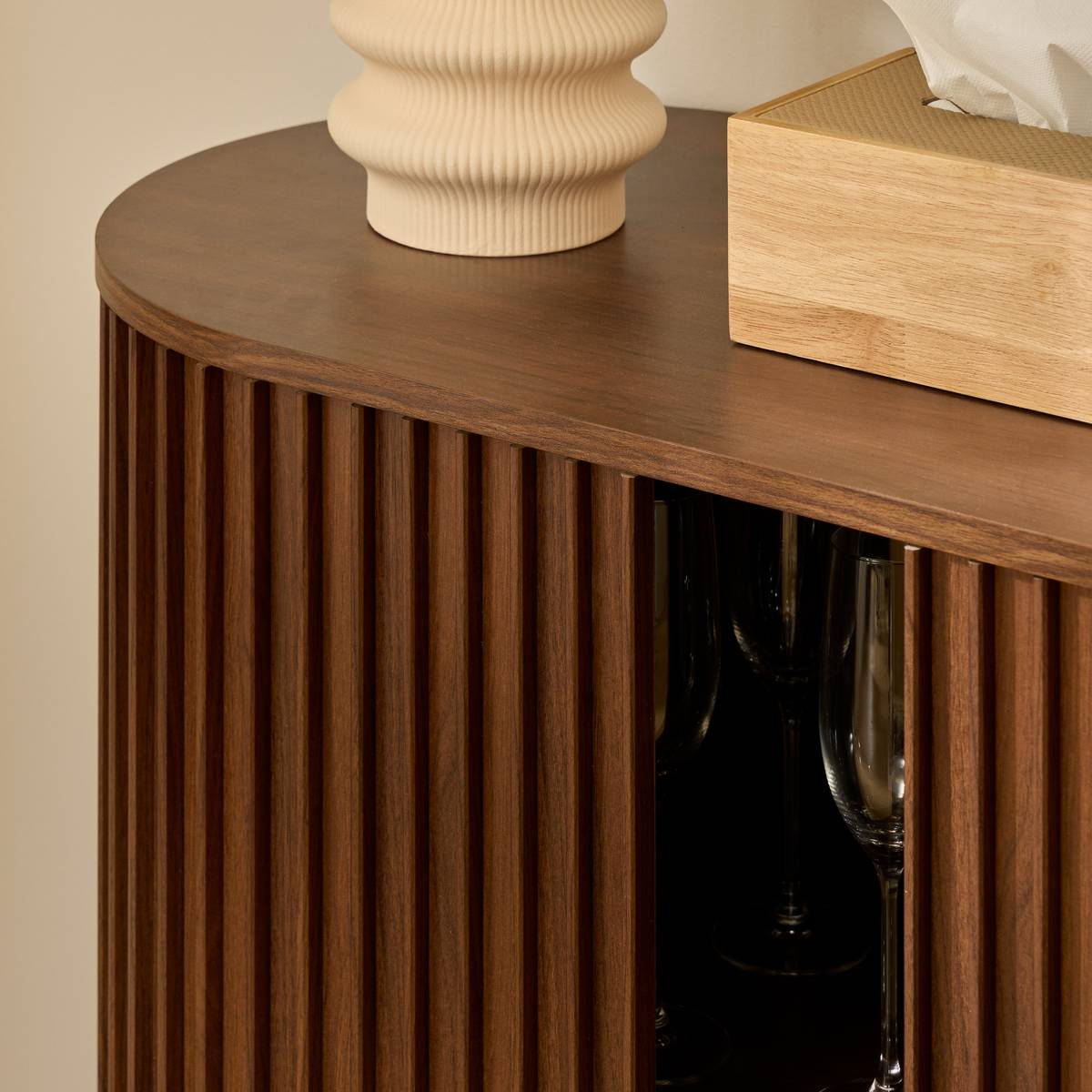 Buffet rectangulaire ALCOVE marron, ATMOSPHERA