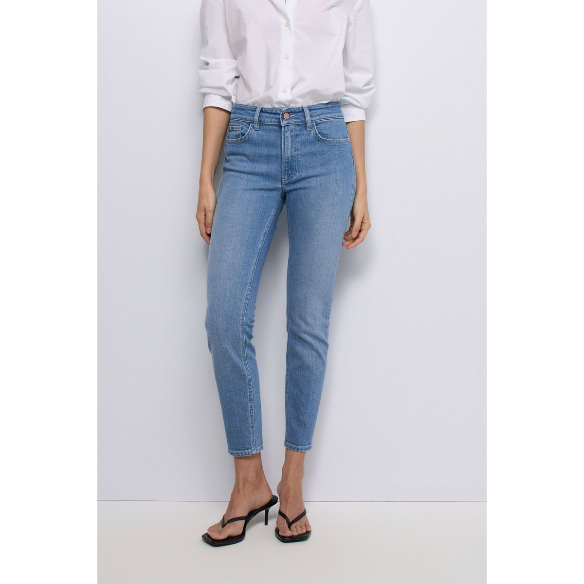 JEAN DESTINY PUSH UP CROPPED SKINNY bleu, SALSA JEANS