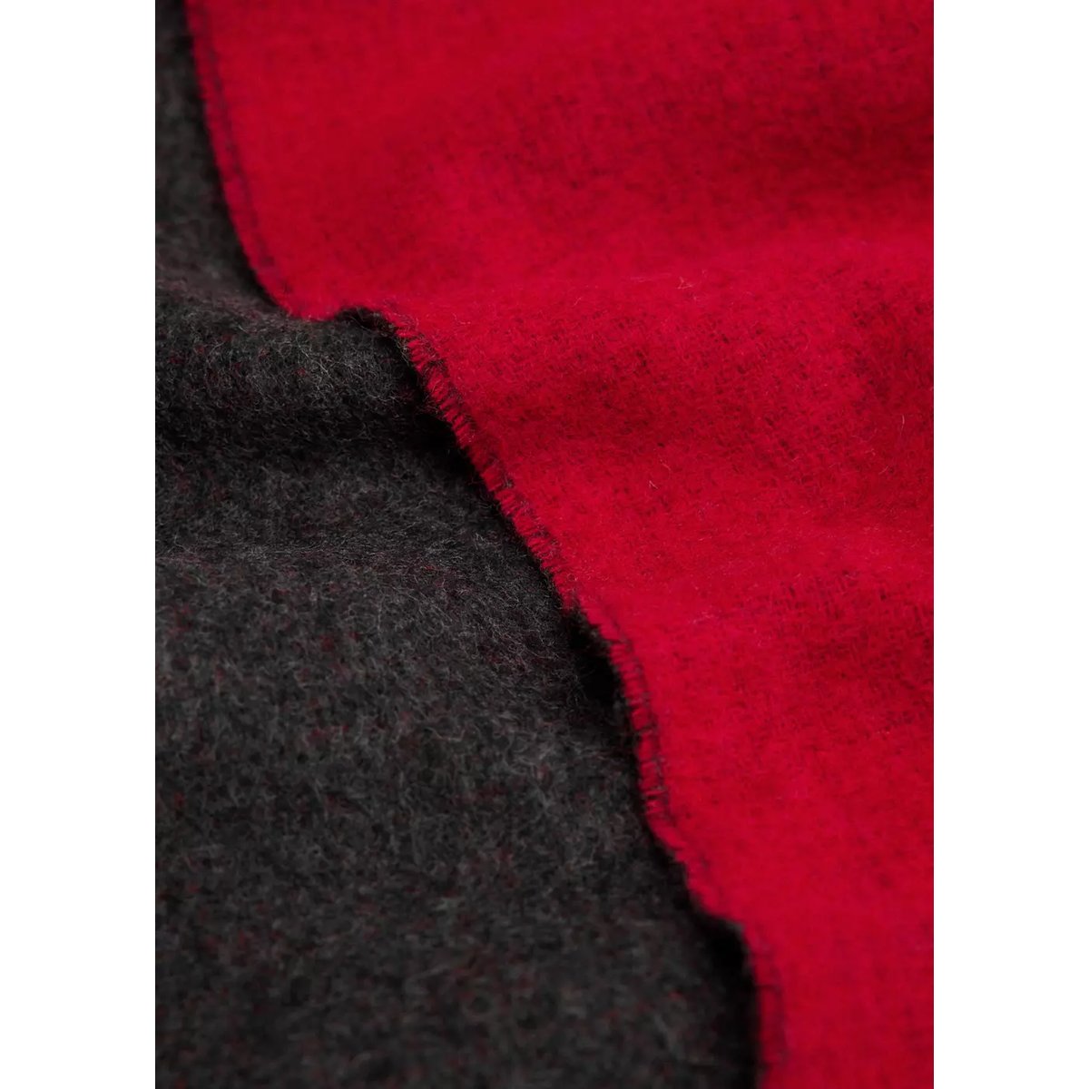 Écharpe réversible 100 % laine rouge, MANGO