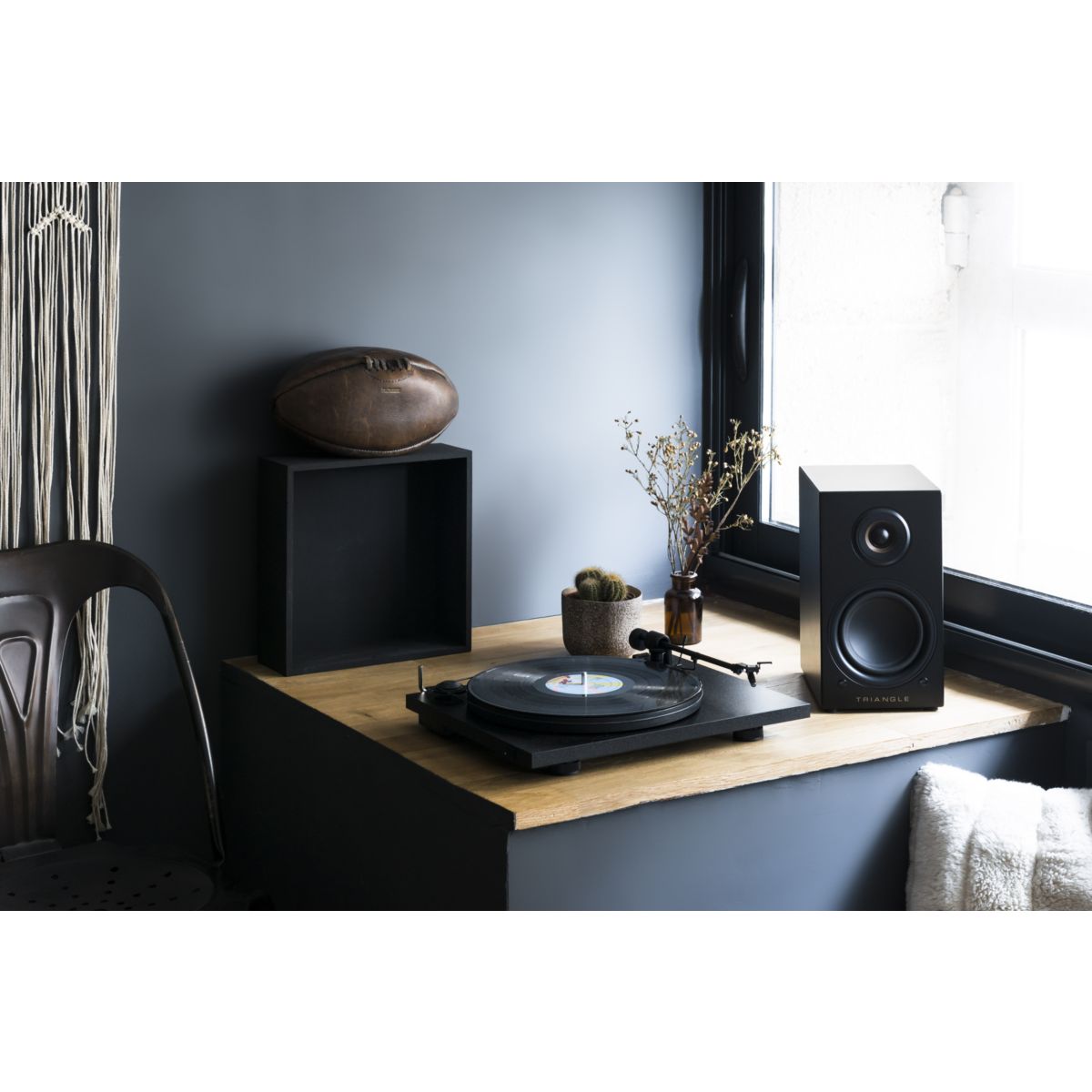 Enceinte bibliothèque active LN01A ELARA NOIR MAT X2 noir, TRIANGLE
