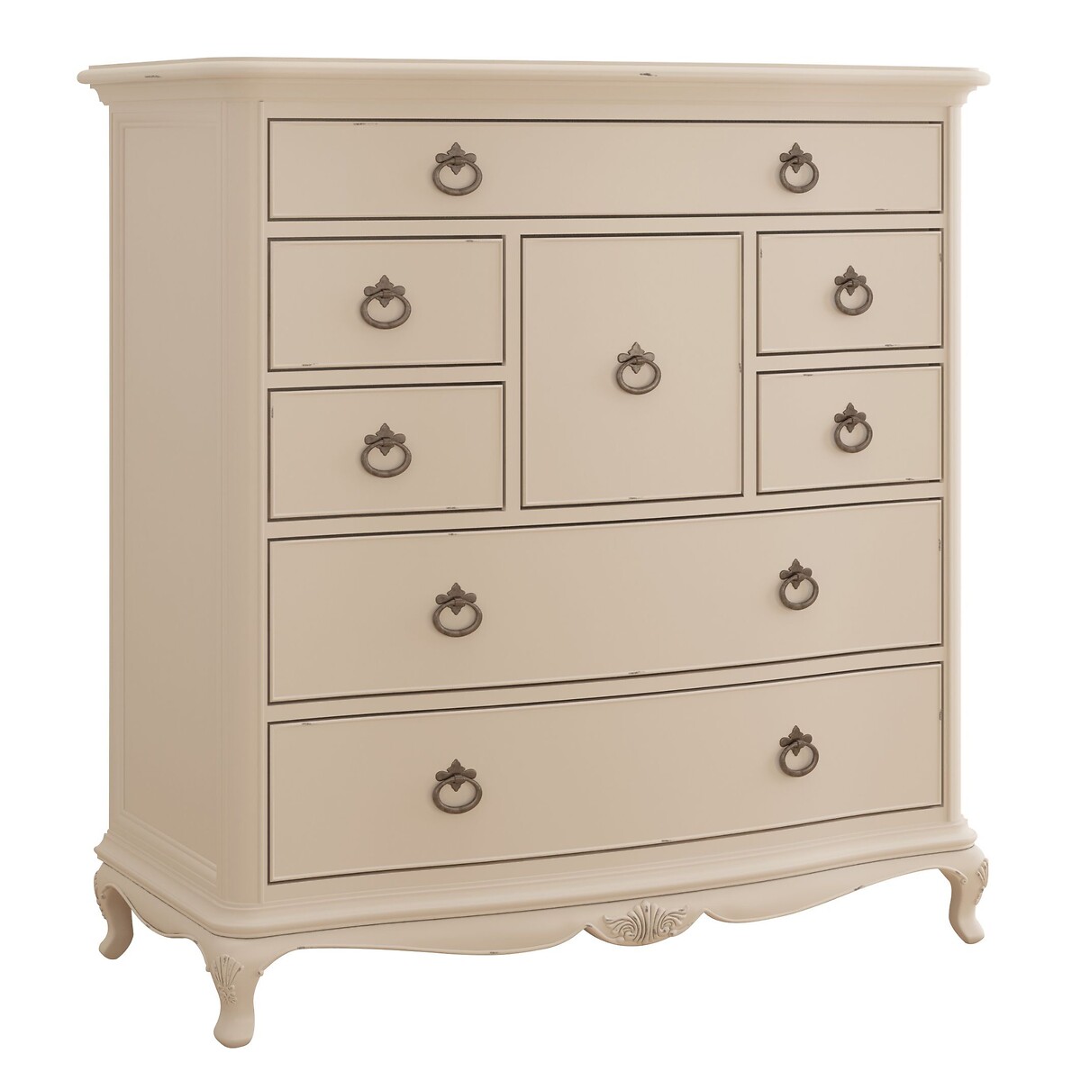 Ivory French-Vintage 8 Drawer Chest ivory, WILLIS & GAMBIER