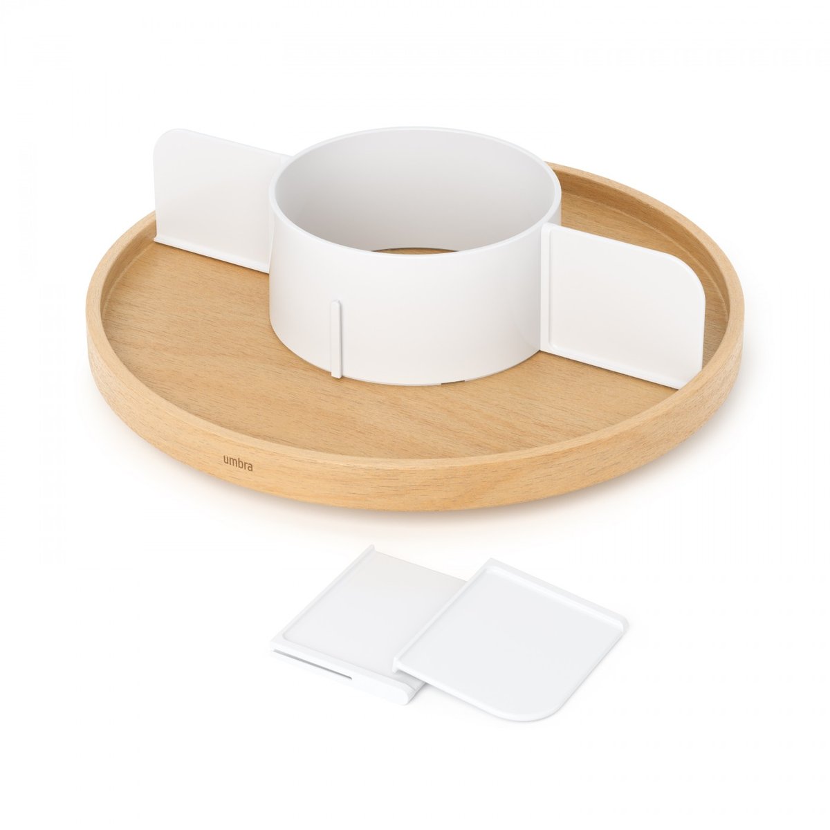 Plateau tournant Bellwood blanc, UMBRA
