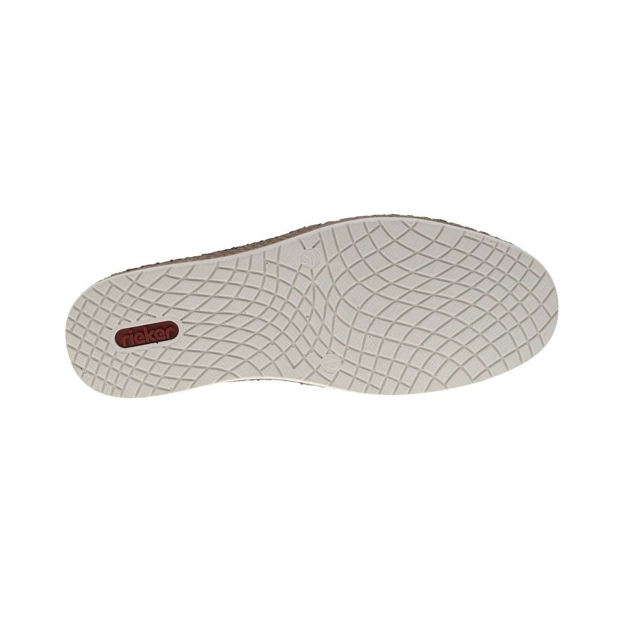 Espadrilles homme marine unies en toile et à semelle à corde bleu, RIEKER
