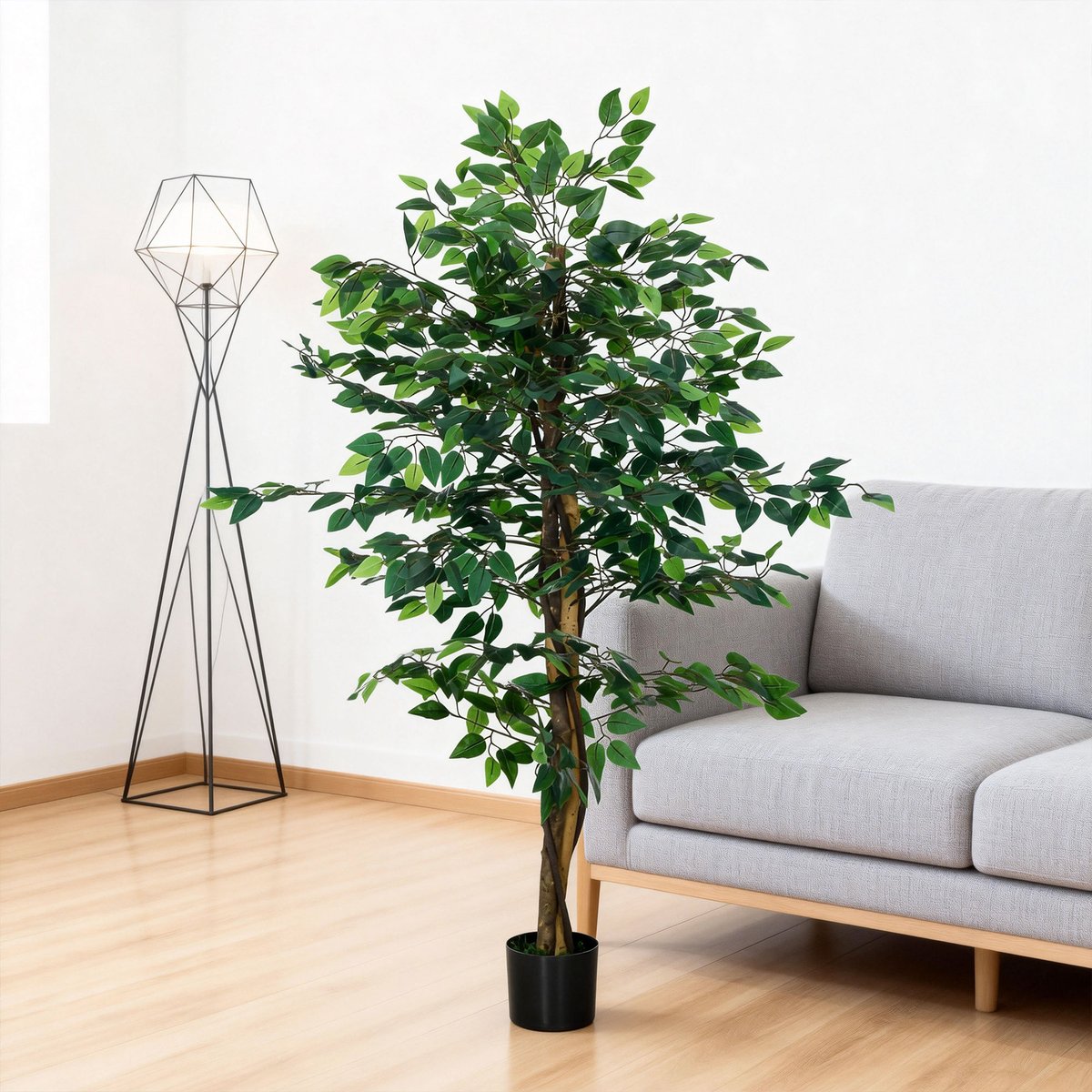 Plantes artificielles PEVA Vert vert, HOMCOM