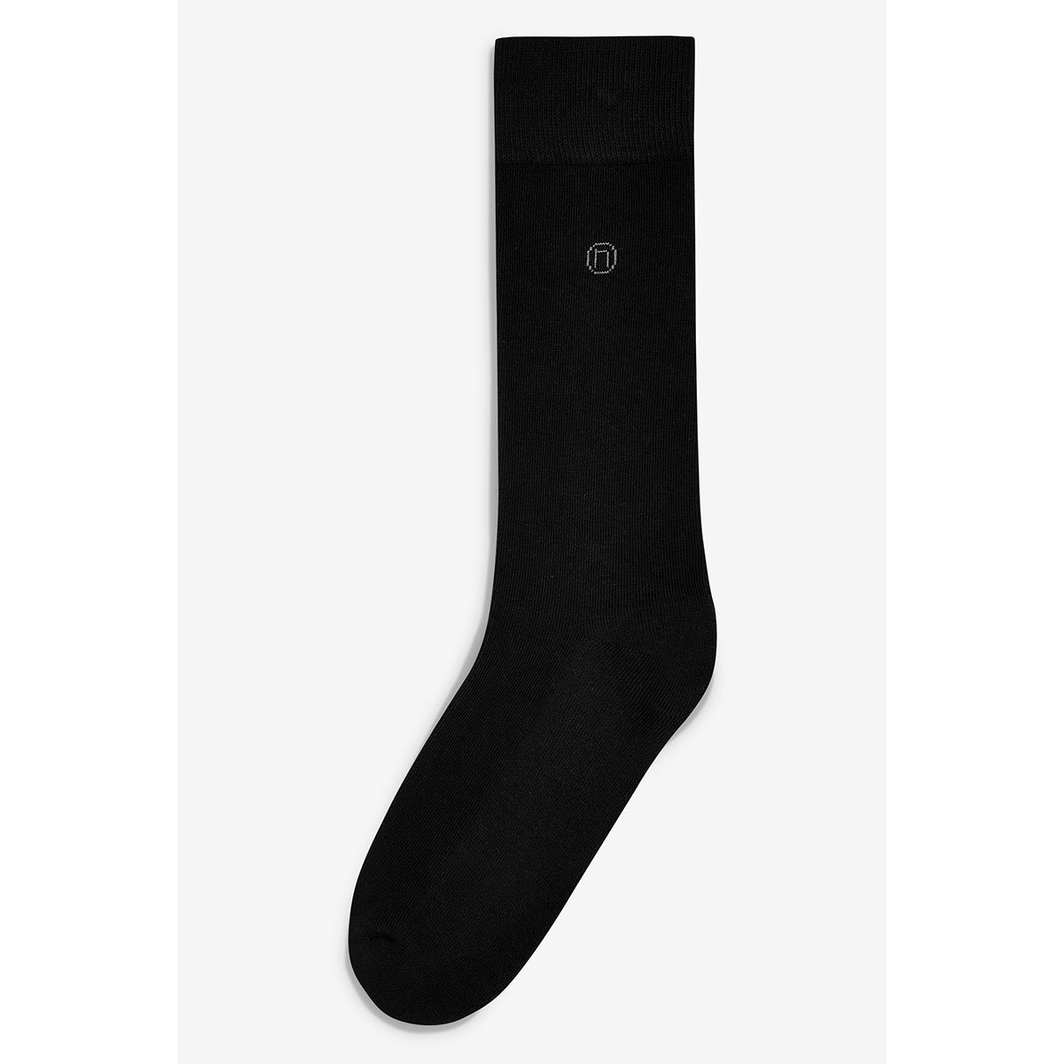 Chaussettes unies semelle, lot de 5 noir, NEXT