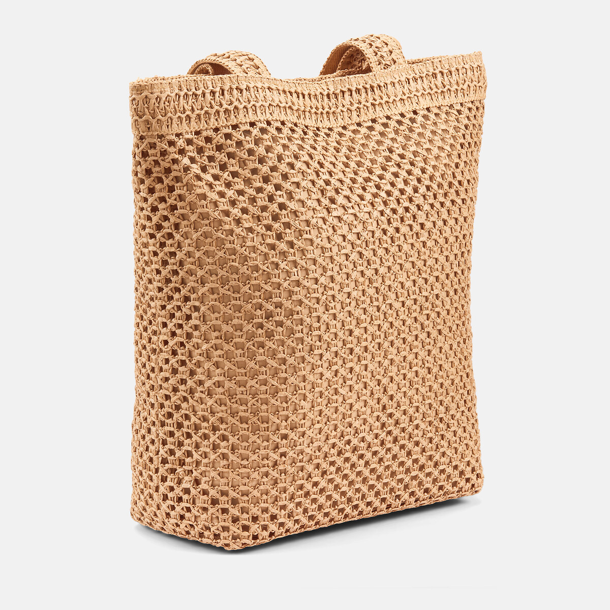 Panier totebag en paille, Gabriella beige, PIECES