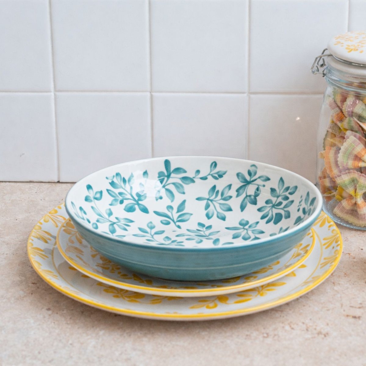 Lot de 6 assiettes creuses, TRATTORIA multicolore, ARTIME