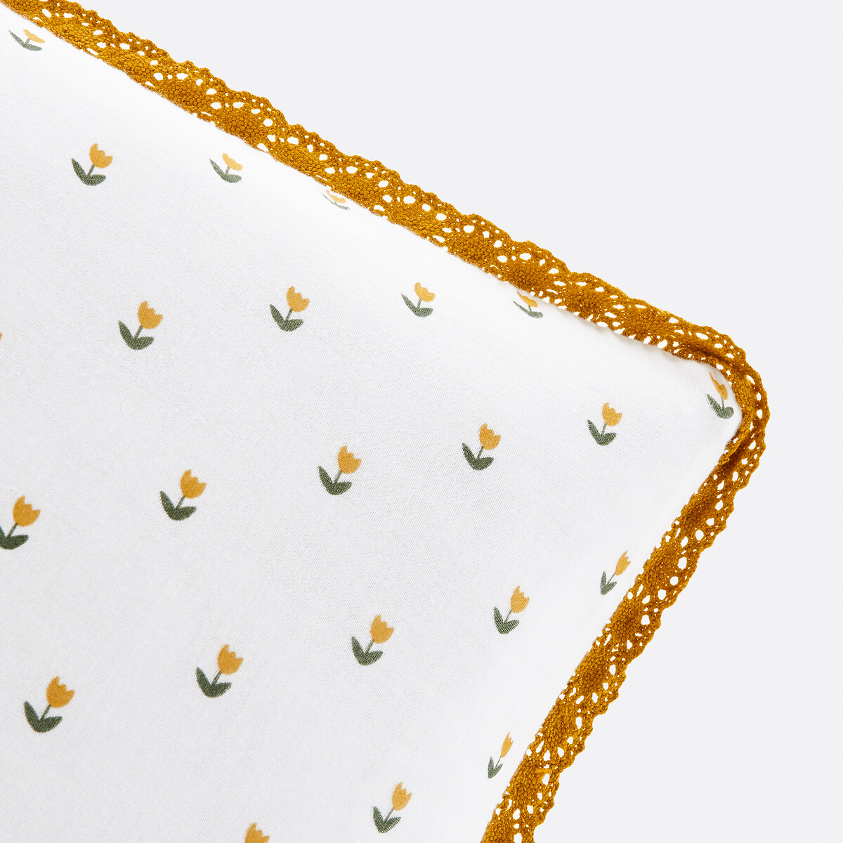 Taie d'oreiller gaze de coton, Tulipe imprimé tulipe, LA REDOUTE INTERIEURS
