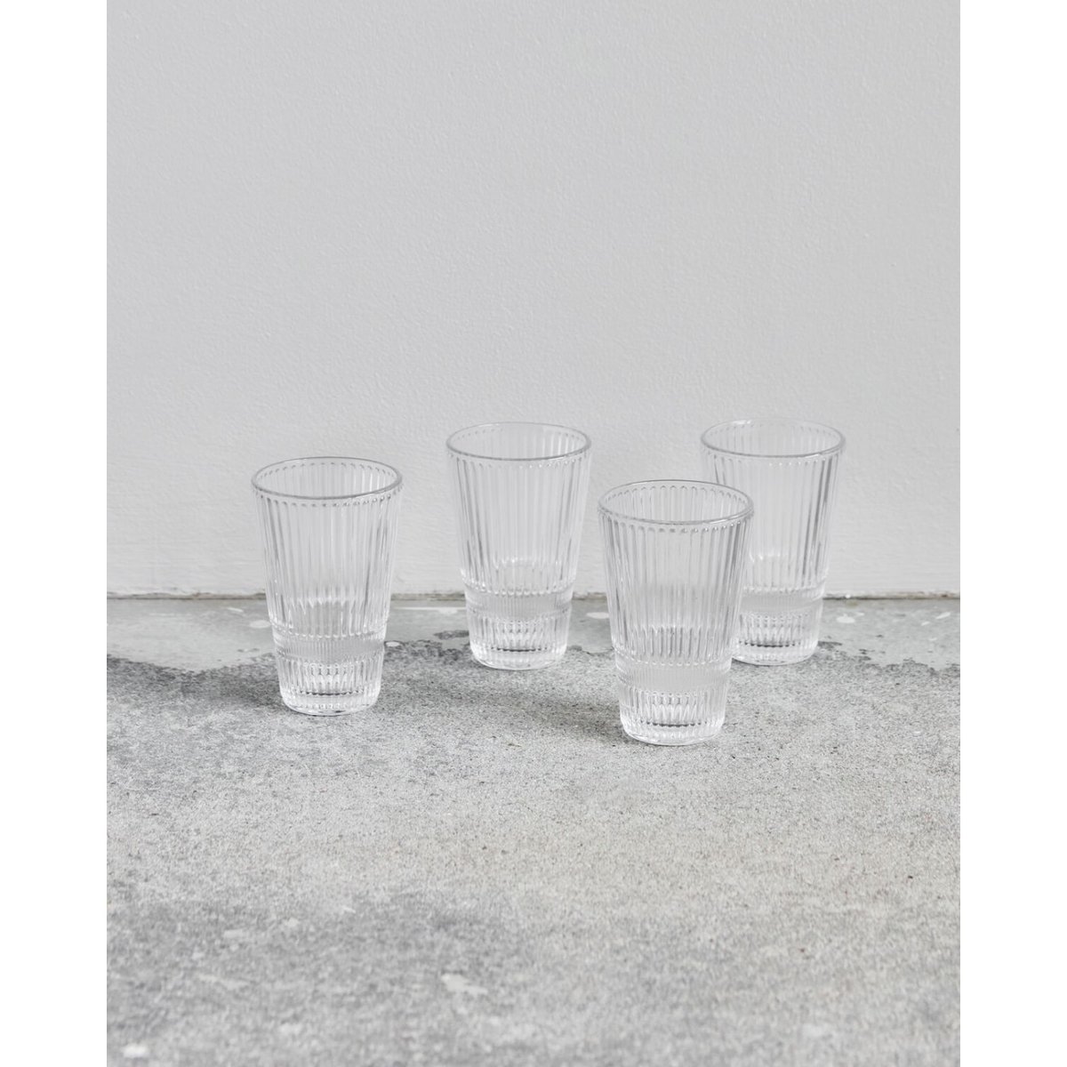Lot de 4 verres à bière Slots transparent, HOUSE DOCTOR