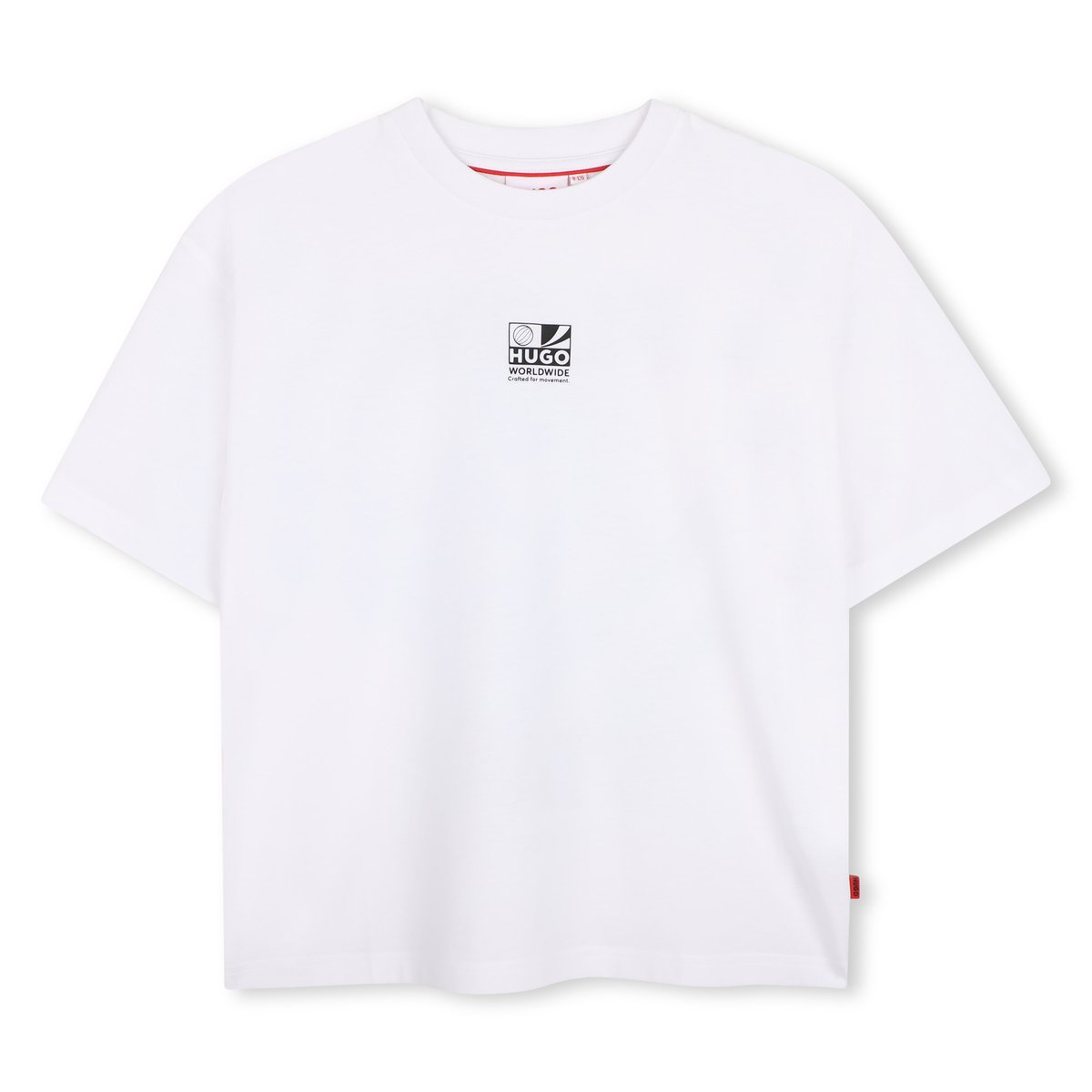 Tee-shirt manches courtes blanc, HUGO KIDSWEAR