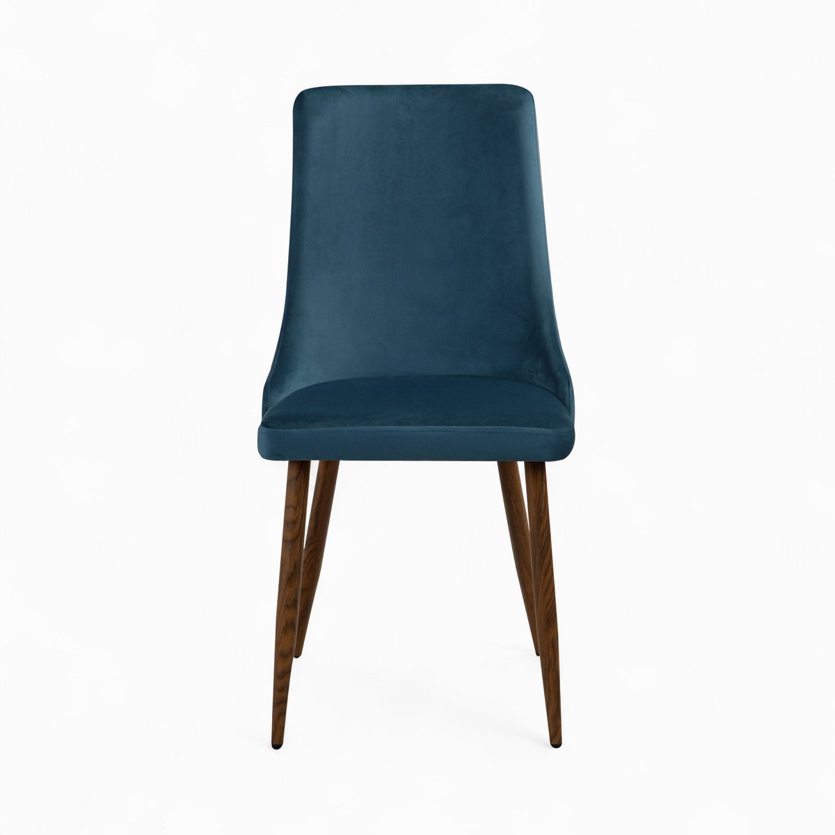 Pack 4 chaises en velours - VINNI bleu et rose, MAISON PAVANE