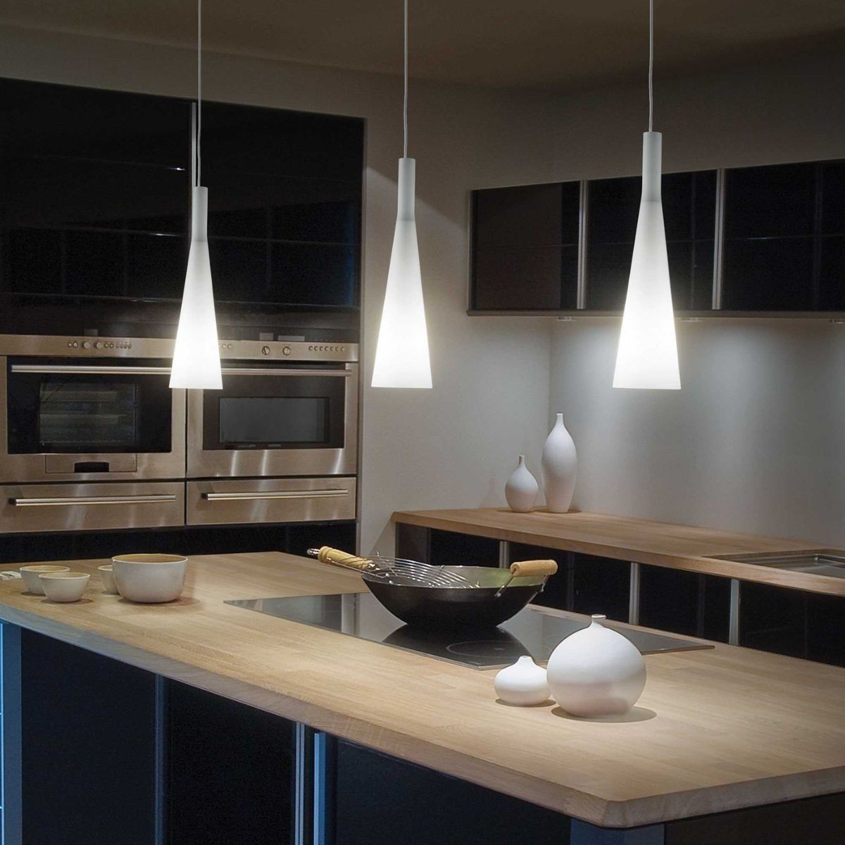 Suspension    MILK blanc, IDEAL LUX