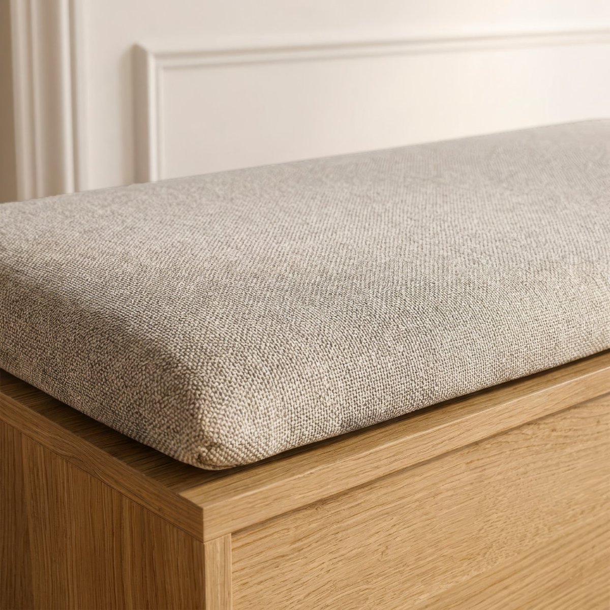 Banc d'entrée avec rangement à chaussures en bois L100cm- JOY bois clair, DRAWER