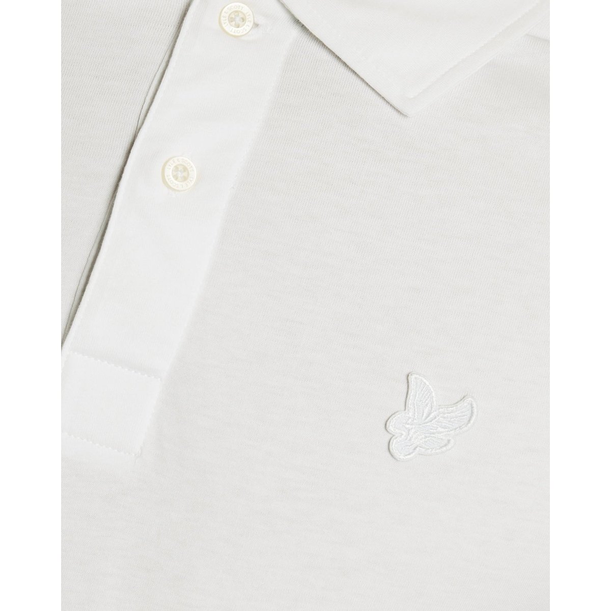 Polo poignets à nervures blanc, LYLE & SCOTT