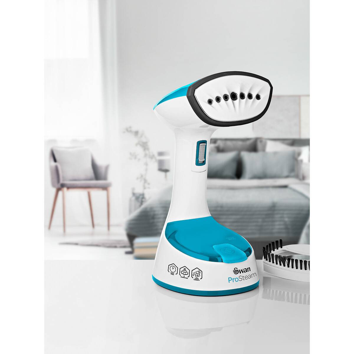 ProSteam Foldable Garment Steamer - SI2030 white, SWAN