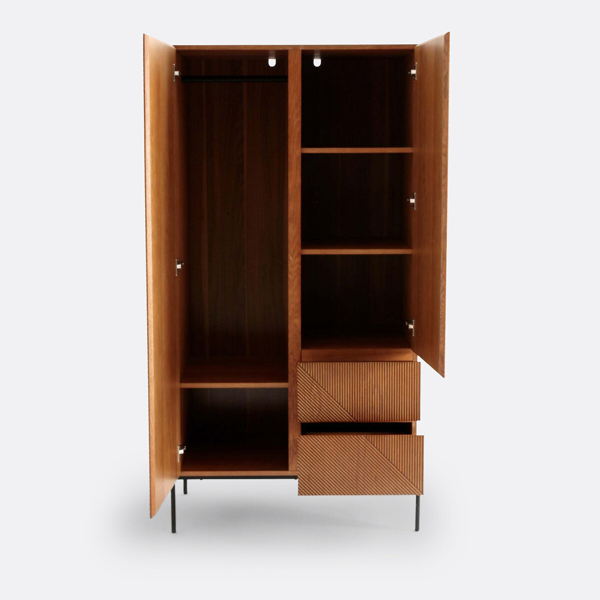 Armoire 2 portes Lodge coloris noyer, LA REDOUTE INTERIEURS