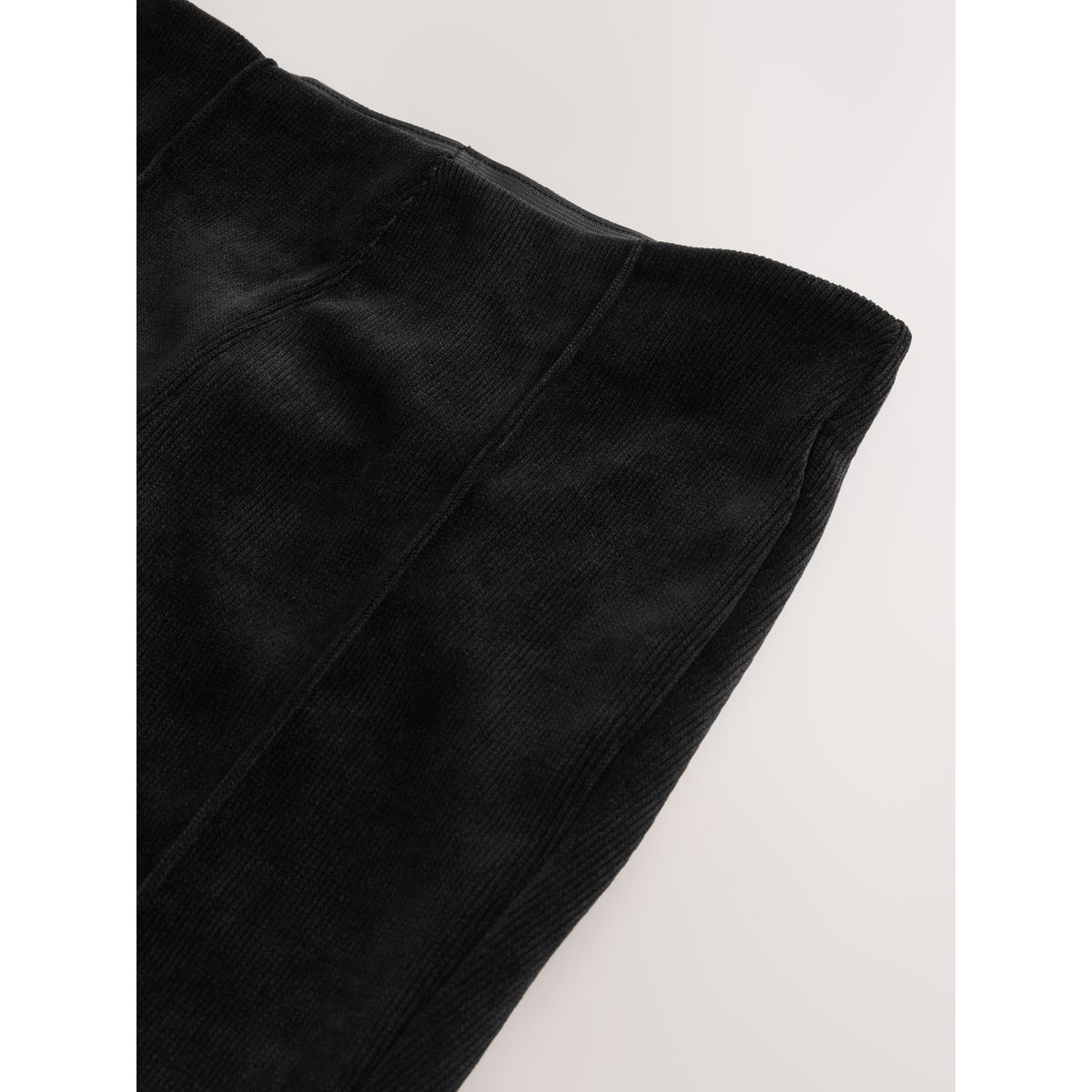 Pantalon bootcut en velours noir, NEXT