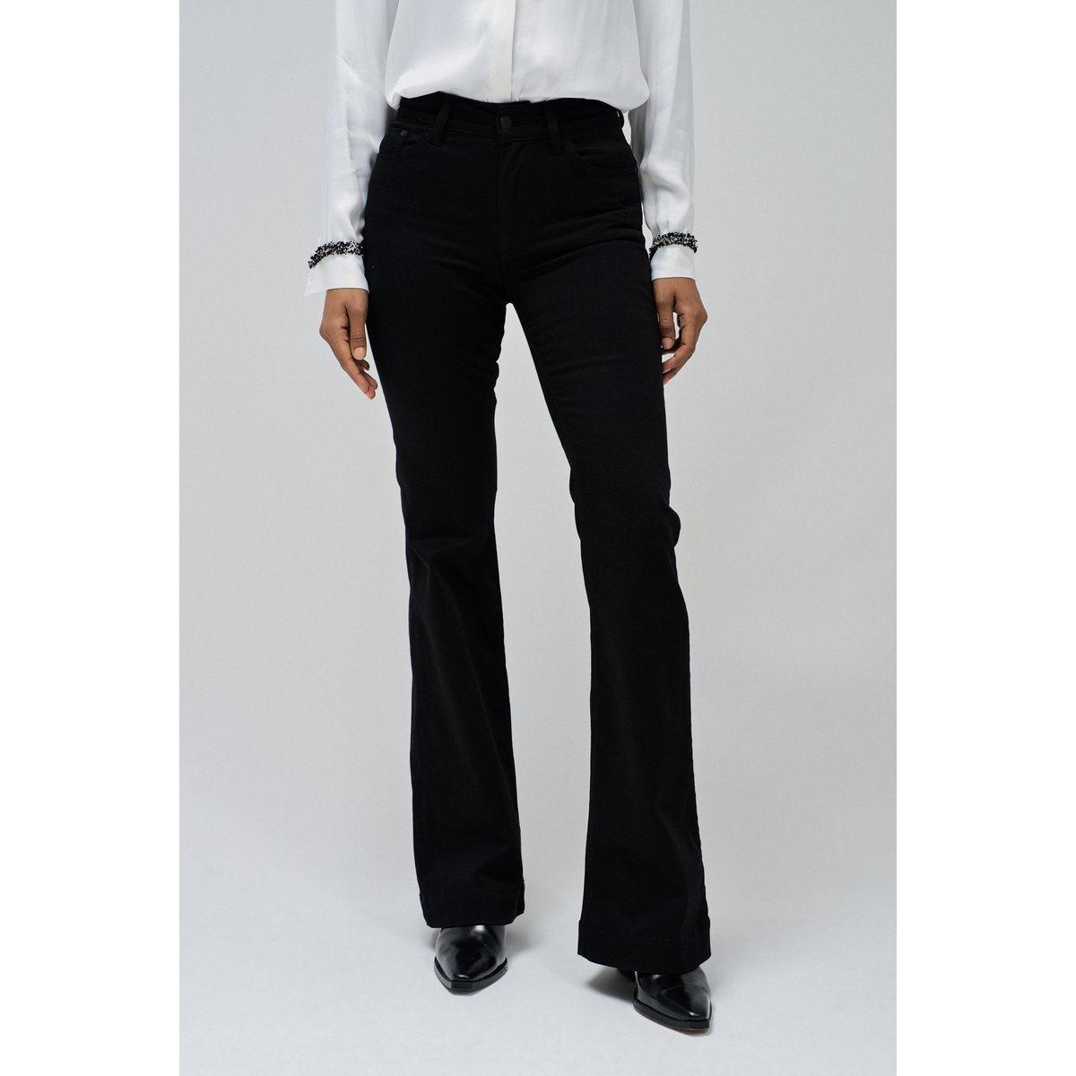 JEANS DESTINY PUSH UP FLARE noir, SALSA JEANS