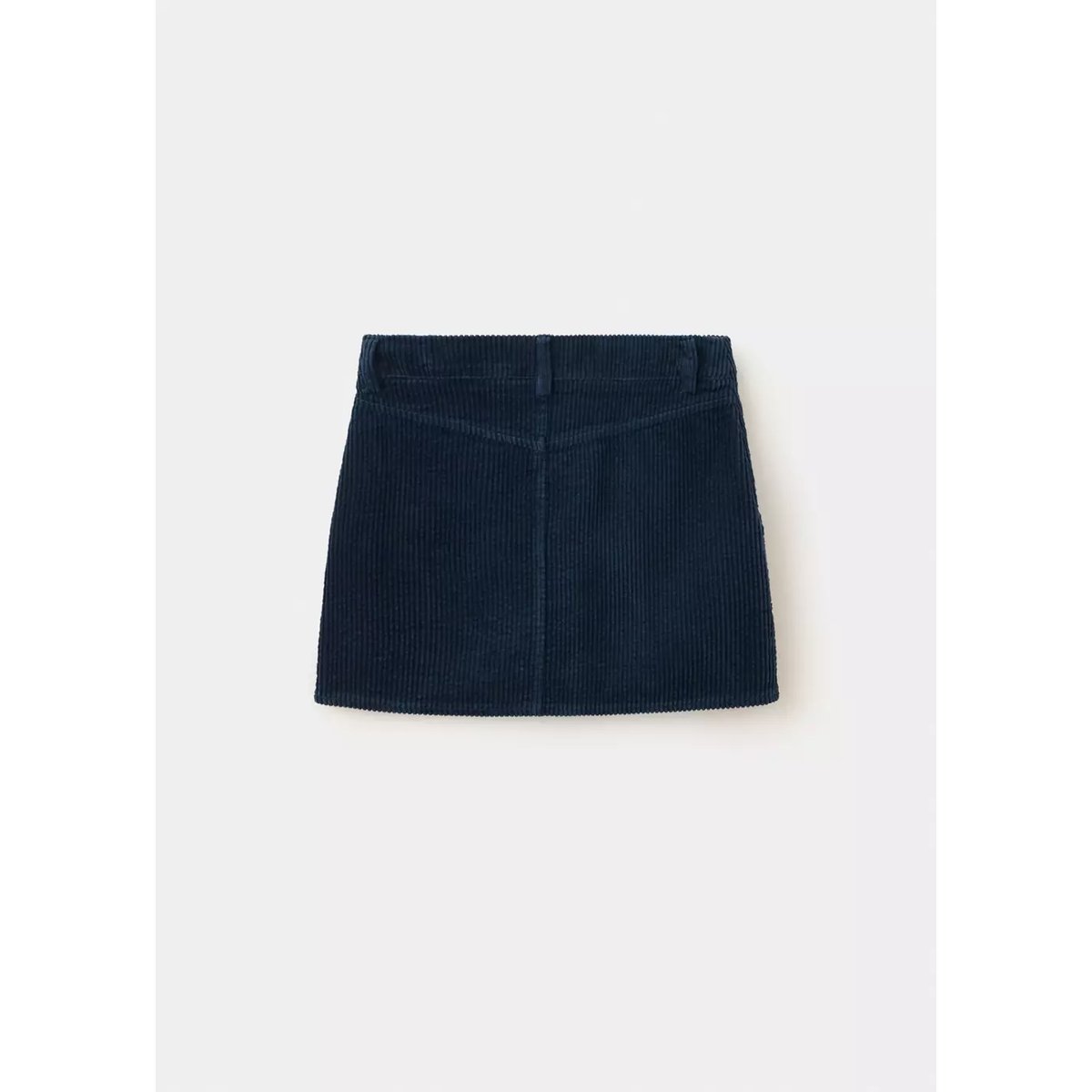 Jupe en velours côtelé coton bleu marine, MANGO KIDS