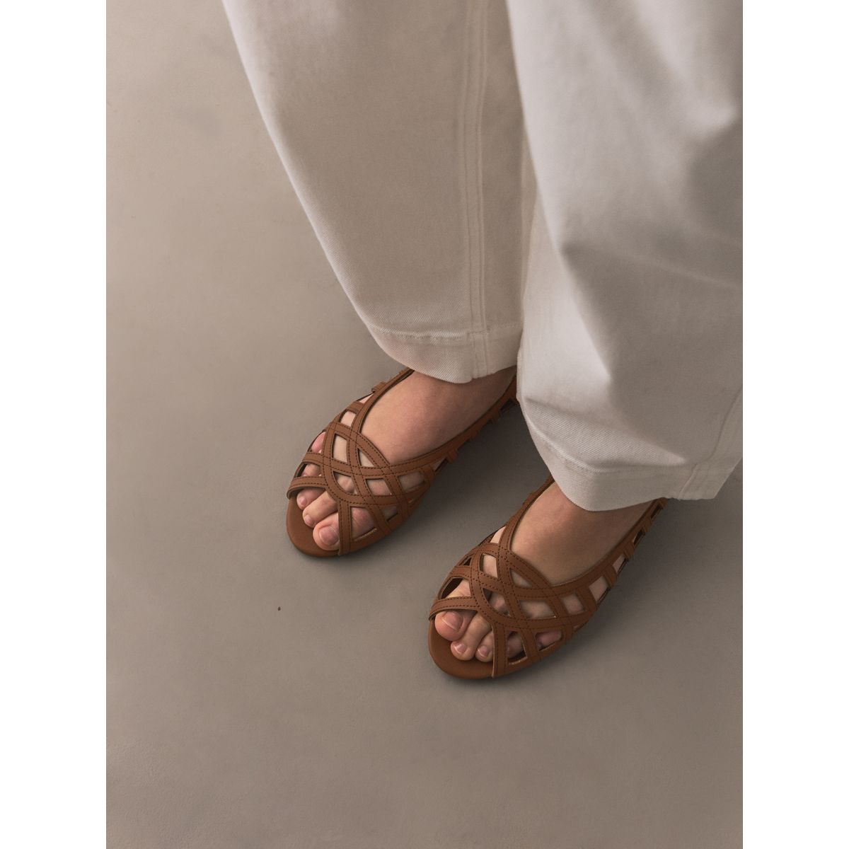 Chaussures à bout ouvert forever comfort® marron fauve, NEXT