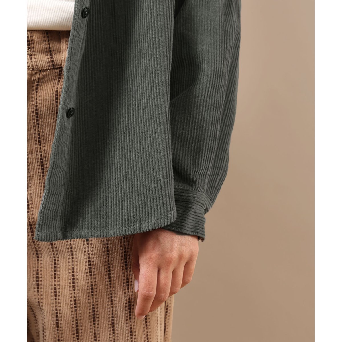Chemise manches longues CORD pewter, OXBOW
