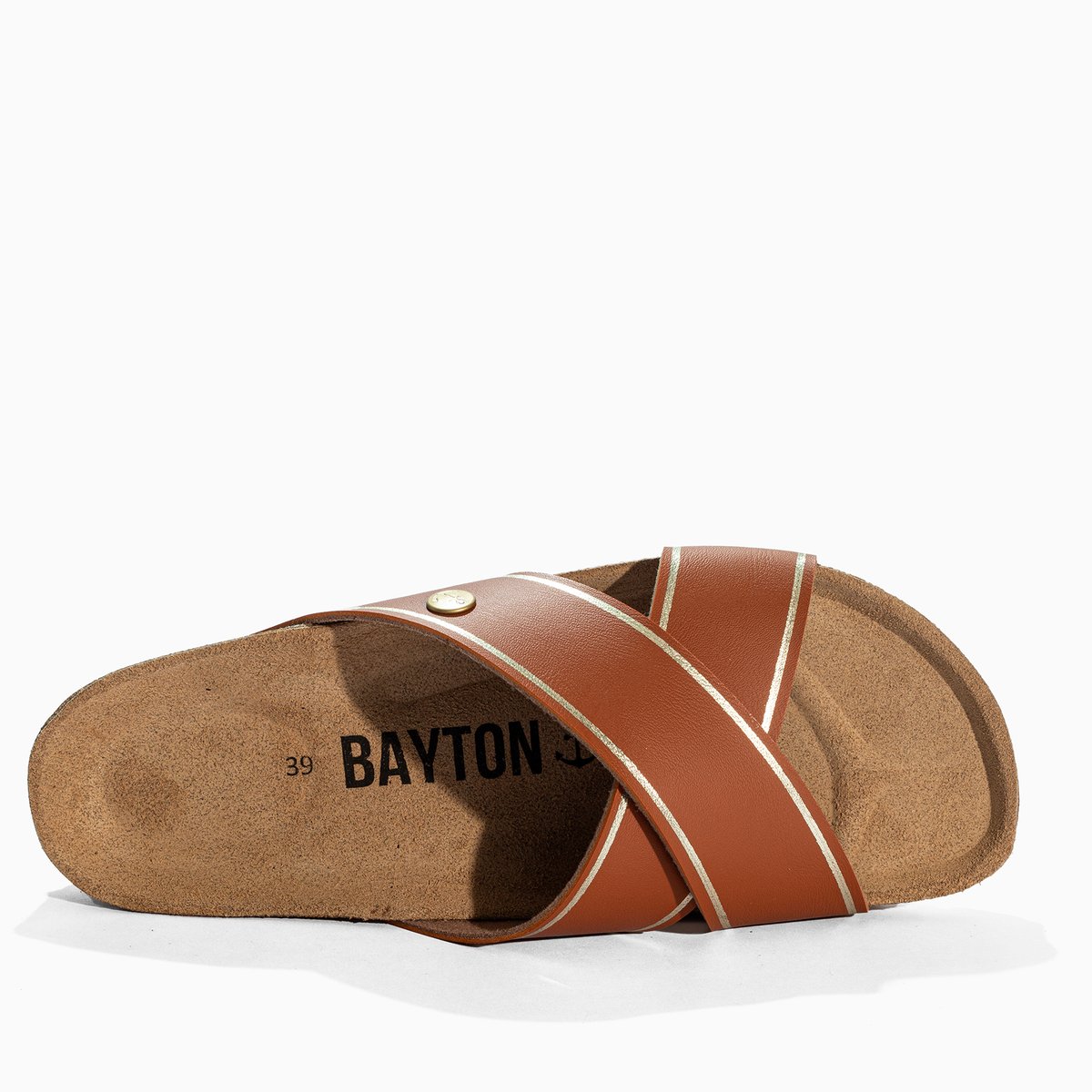 Sandales ELCHE brown/gold, BAYTON