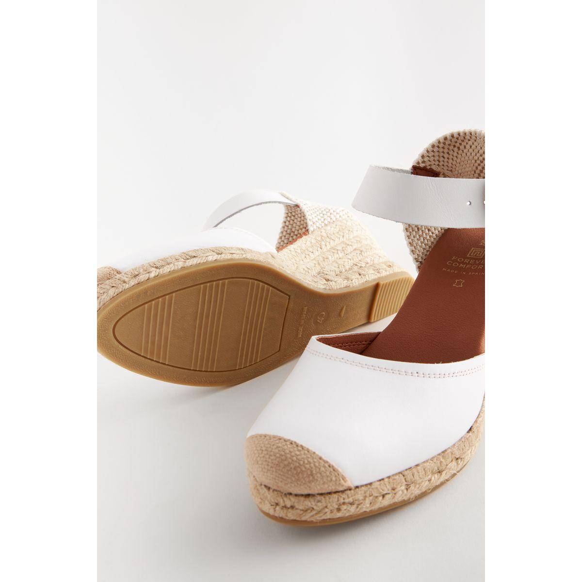 Espadrilles compensées avec boucle blanc, NEXT