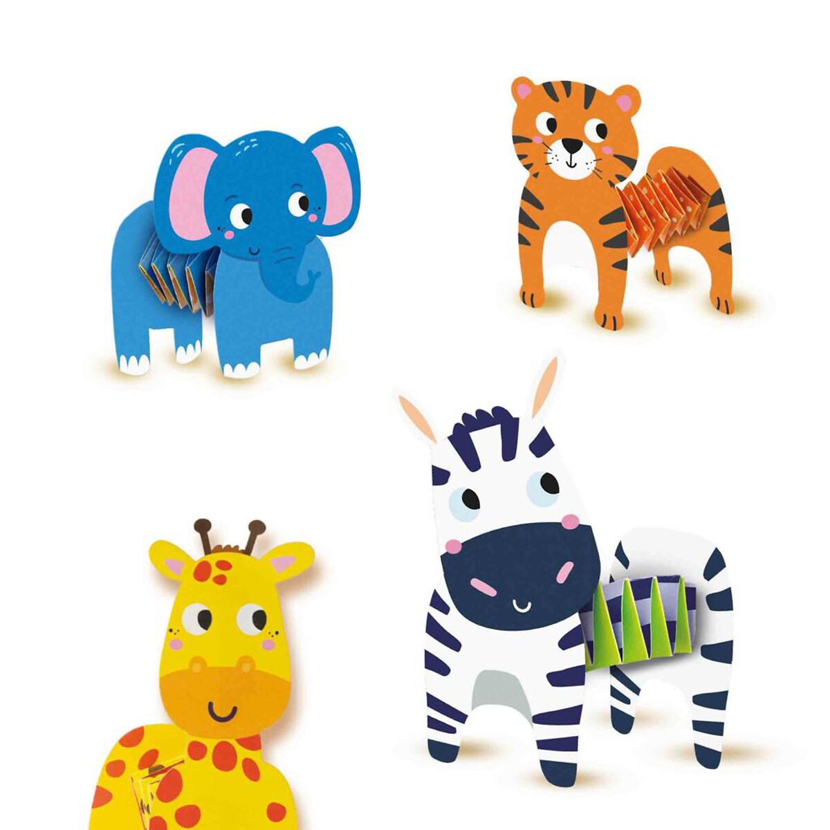 Brinquedo "Animais com tiras de papel", SES multicolor, SES